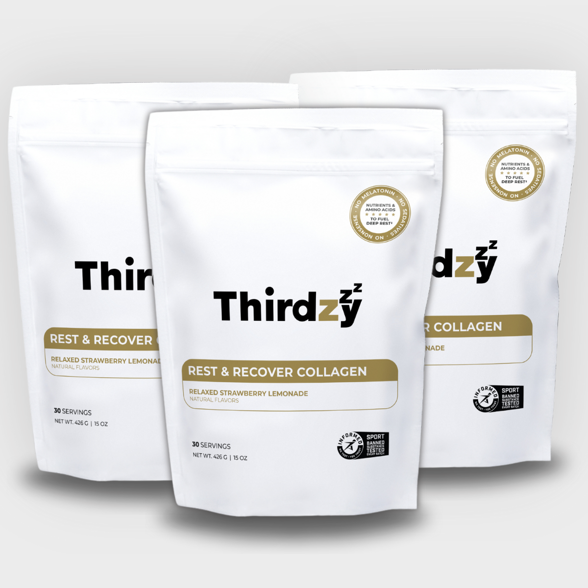 Thirdzy melatonin-free sleep formula packaging on a clean white background