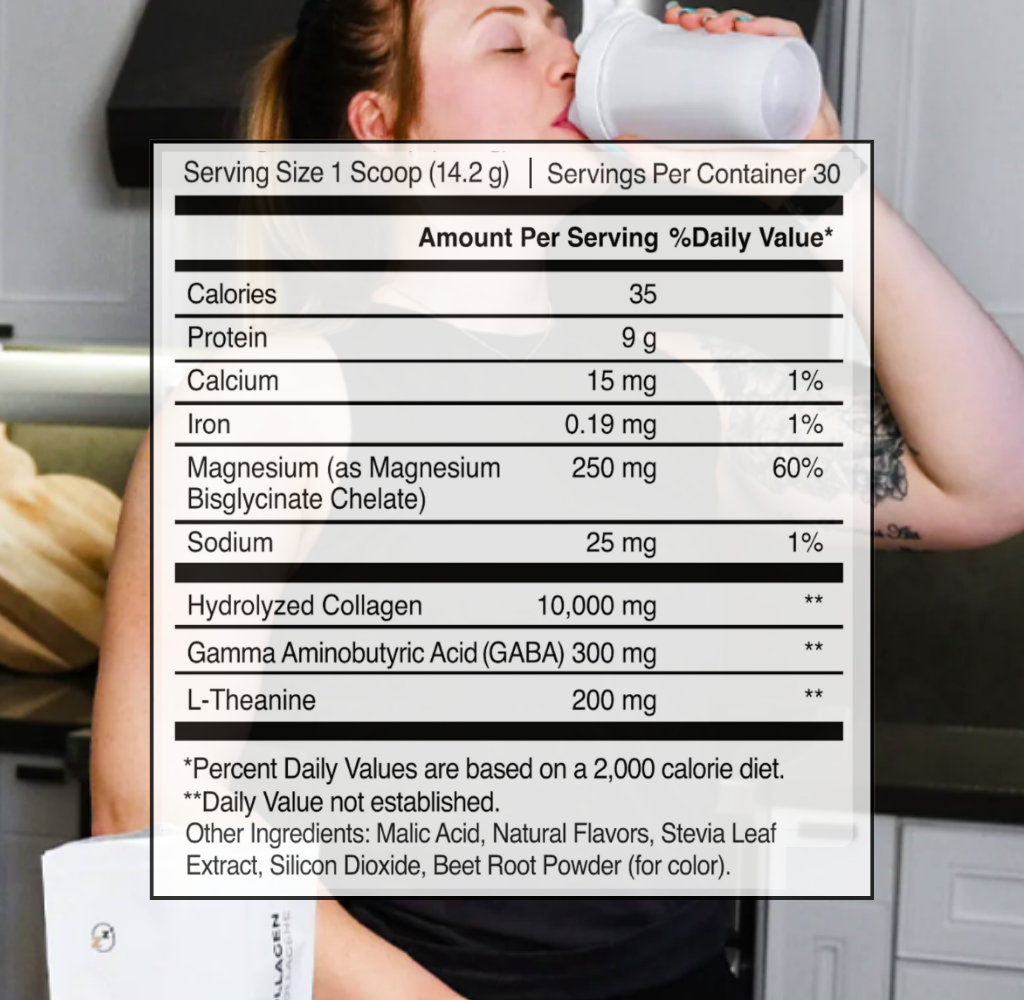Thirdzy nutritional and ingredient panel.