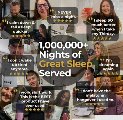 Thousands of positive reviews of Thirdzy's Sleep Aid