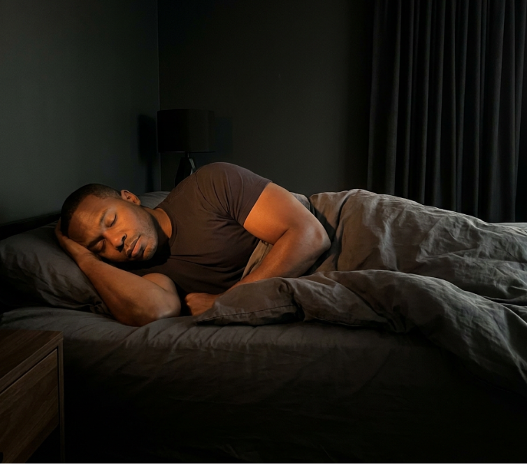 Man asleep