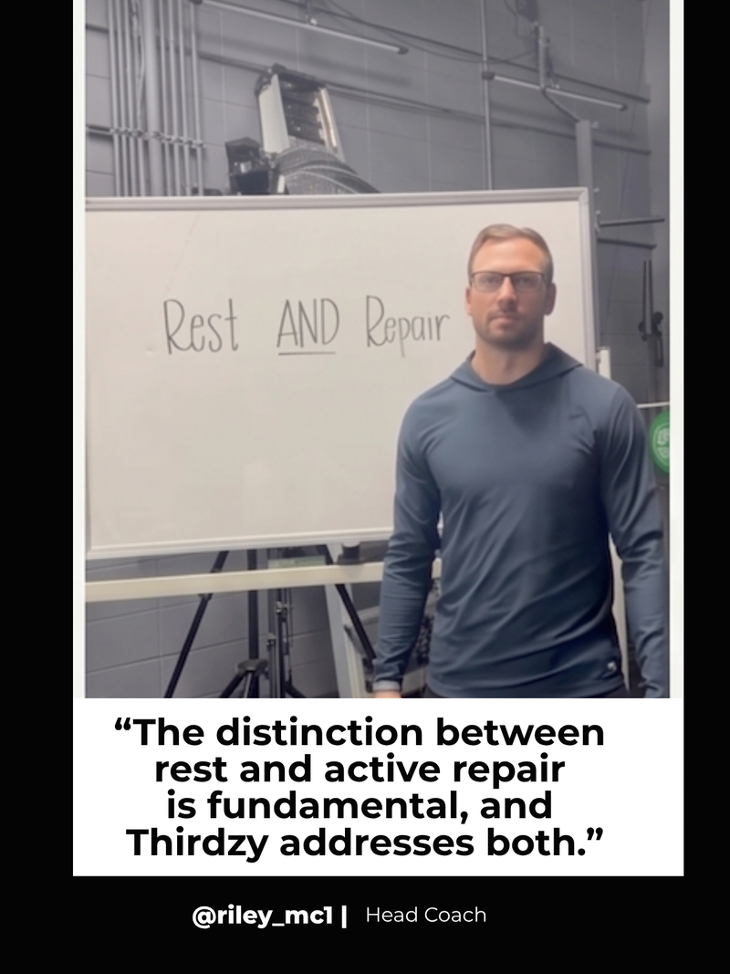 Riley — The distinction between rest and active repair is fundamental.